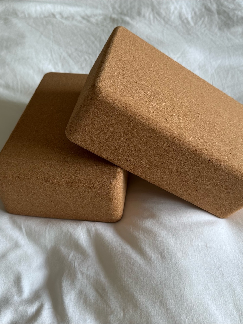 Cork Yoga Blocks - Natural Cork Support Blocks (Set of 2)